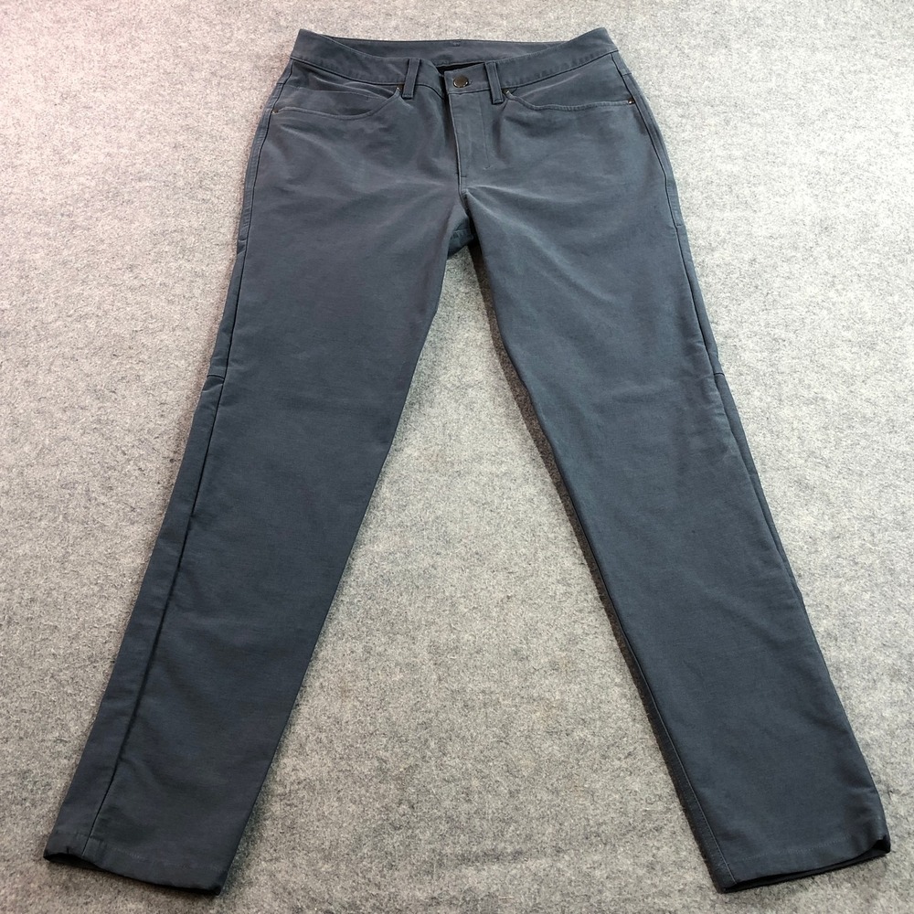 lululemon Mens ABC Pant Slim 32 Blue Utilitech Five-Pocket Canvas LM5ABNS.02